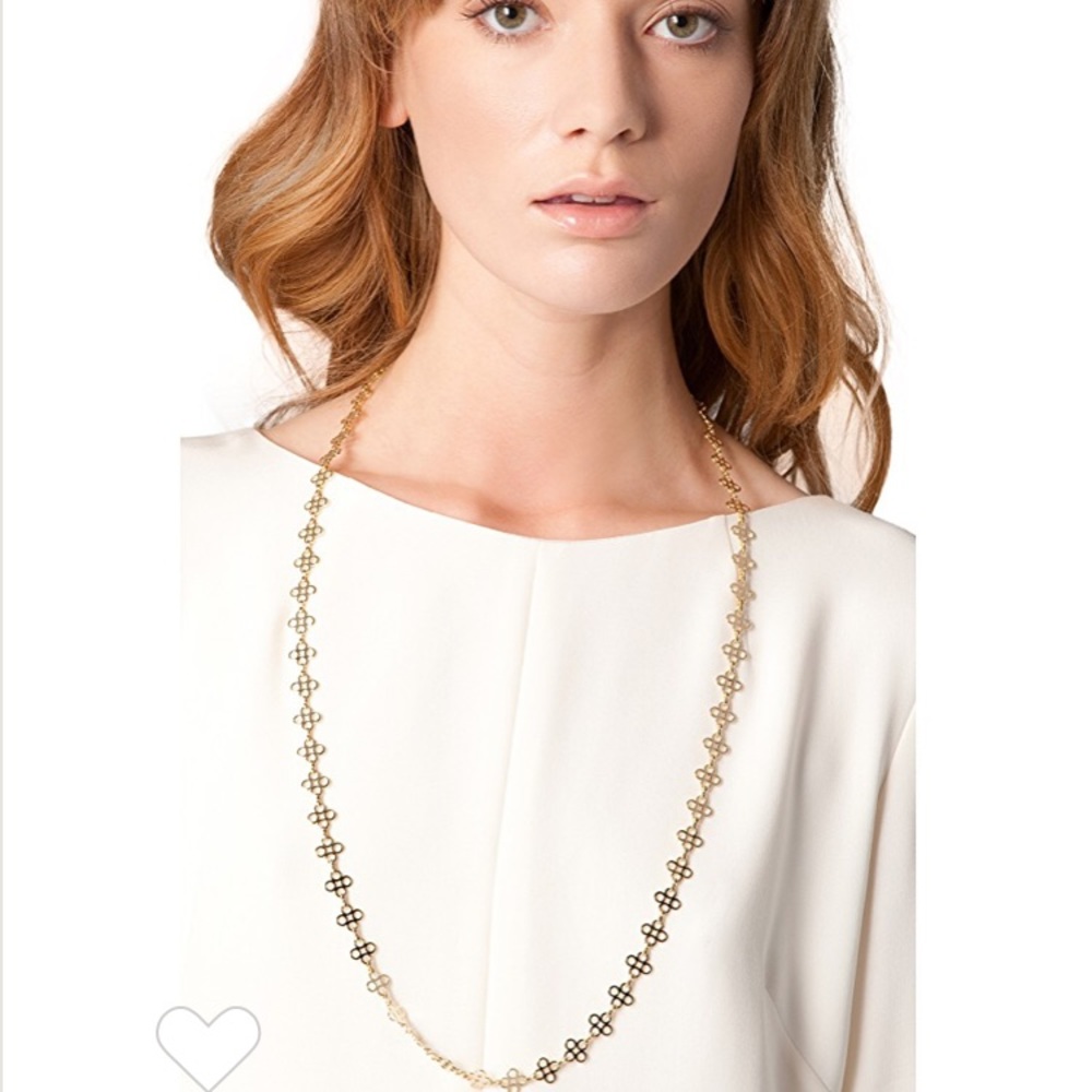 TORY BURCH 💕✨ Clover Gold Necklace Great UC